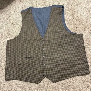 Oak Hill vest reversible NWT sz 2 XL blue plaid